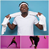 Spor Saç Bandı Sporcu 3lü Erkek Kafa Bandı Headband Tenis Gym Ter Bantı Spor Fitness Saç Bantları Yoga Crossfit Bisiklet Koşu Yürüyüş Erkekler İçin Süper Penye Esnek Canlı Likralı İddia Geniş Alın Bandı 3lü Siyah