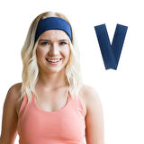 Saç Bandı 2li Spor Kadın Erkek Taç Saç Bantları Pamuk Yazlık İnce Sıkmayan Bandana Kadın Erkek Koşu Fitness Yoga Pilates Bisiklet Saç Bandı Taç Kadın Günlük Moda Yüz Yıkama Makyaj Kakül Perçem Engelleyici Saç Bandı Bandana Headband Hairband Petrol