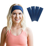 Saç Bandı 4lü Spor Kadın Erkek Taç Saç Bantları Pamuk İnce Sıkmayan Bandana Kadın Erkek Koşu Fitness Yoga Pilates Bisiklet Saç Bandı Taç Kadın Günlük Moda Yüz Yıkama Makyaj Kakül Perçem Engelleyici Saç Bandı Bandana Headband Hairband Petrol