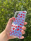 Samsung Galaxy S21 Plus Uyumlu Aynalı Kalp Desenli Darbe Kamera Korumalı Silikon Telefon Kılıfı