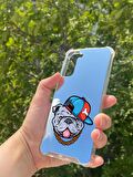 Samsung Galaxy S21 Plus Uyumlu Aynalı Sevimli Köpek Desenli Darbe Kamera Korumalı Silikon Telefon Kılıfı