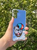 Samsung Galaxy S21 Plus Uyumlu Aynalı Sevimli Köpek Desenli Darbe Kamera Korumalı Silikon Telefon Kılıfı