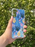 Samsung Galaxy S21 Plus Uyumlu Aynalı Renkli Dal Desenli Darbe Kamera Korumalı Silikon Telefon Kılıfı