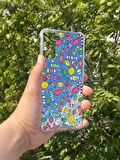 Samsung Galaxy S21 Plus Uyumlu Aynalı Şeker Desenli Darbe Kamera Korumalı Silikon Telefon Kılıfı