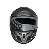 NRO Full Face Motosiklet Kaskı Nardo Grey Croco X2
