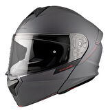 MT Genesis FU935SV Solid A2 Matt Titanium Çene Açılır Motosiklet Kaskı