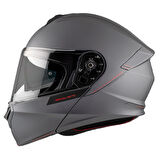 MT Genesis FU935SV Solid A2 Matt Titanium Çene Açılır Motosiklet Kaskı