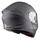 MT Genesis FU935SV Solid A2 Matt Titanium Çene Açılır Motosiklet Kaskı