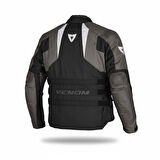 Venom Tourex 4 Mevsim Motosiklet Montu Siyah Gri