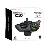 Crown Micro C10 Motosiklet Bluetooth İnterkom Seti