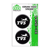 Gogo Koruma Takozu 2'li Damla Sticker (4x4) Beyaz - TVS