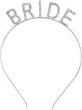 Gümüş Renk Bekarlığa Veda Kristal Taş Bride Tacı İthal 16x10 Cm
