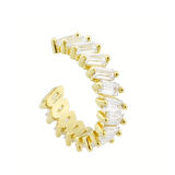 Altın Kıkırdak Küpe 14 Ayar Earcuff Baget Taşlı