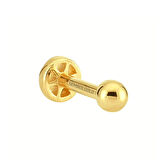 Altın Top Tragus Piercing 14 Ayar