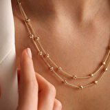 Altın Kuş Kafesi Zincir İki Sıra Dorikalı