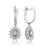 0.18 Karat Pırlanta Trend Küpe