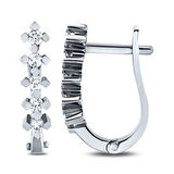 0.29 Karat Pırlanta Beştaş Küpe