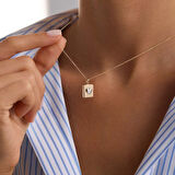 Sevimli Kapaklı Kalp Kolye 10.1 mm  45 cm