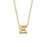Altın E Harfli Taşsız Kolye