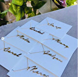 İsimli Altın Kolye14K