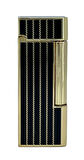 Zenit Altın Renk Şeritli Soft Flame Çakmak - Siyah