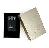 Zenit Less Smoking Deri Kaplama Benzinli Çakmak - Siyah