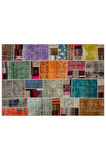 Patchwork El Dokuma Eskitme Halı 6020
