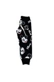 Mickey Mouse Çizgi Karakterli Siyah Erkek Çocuk Eşofman Pijama Alt Üst Takımı