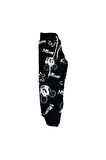 Mickey Mouse Çizgi Karakterli Siyah Erkek Çocuk Eşofman Pijama Alt Üst Takımı