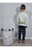 Pokemon Baskılı Bej Erkek Çocuk Alt Üst Pijama Takım