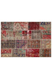 Özel Patchwork El Dokuma Eskitme Halı