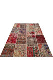 Özel Patchwork El Dokuma Eskitme Halı