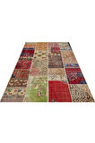 Özel Patchwork El Dokuma Eskitme Halı