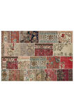 Eskitme Patchwork %100 El Dokuma Halı