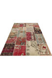 Eskitme Patchwork %100 El Dokuma Halı