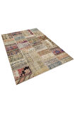 Zengin Desenleri Ile Ihtişamlı Patchwork Halı 160x230 Cm - 6304