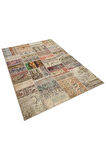 Sınırları Zorlayan El Yapımı Patchwork Halı 160x230 Cm - 6312