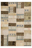 Eşsiz Uyumlu Renklerle Dokunan Patchwork Halı 230x160 Cm 6343