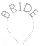 Bekarlığa Veda Mega Boy Kristal Taşlı Gümüş Bride Taç Gelin Tacı 20X21 cm