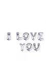 Parti Aksesuar I Love You Folyo Balon Gümüş Renk 35 CM