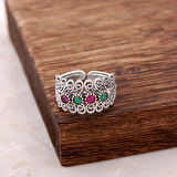 Telkari İşlemeli Gümüş Yüzük 2526