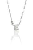 E Harfli Tasarım Gümüş Kolye 3803