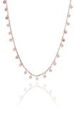 Rose Gümüş Pullu 40 Cm Choker Kolye 6940