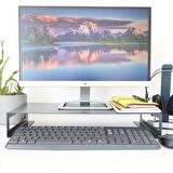 Hansdo Monitör Standı - Laptop Standı - Monitör Yükseltici - Metal - Antrasit Gri - SMS1