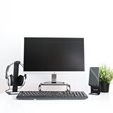 Hansdo Monitör Standı - Laptop Standı - Monitör Yükseltici - Metal - Siyah - SMS2BL