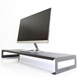 HANSDO DUAL MONİTÖR STANDI – İKİLİ MONİTÖR STANDI – MONİTÖR YÜKSELTİCİ – METAL – SİYAH – SMS4BL