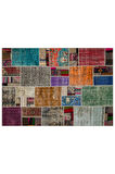 Özel Patchwork El Dokuma Eskitme Halı 160 X 230 Cm 6028