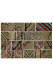 Gerçek El Dokuma Eskitme Patchwork Halı 160 X 230 Cm 6084