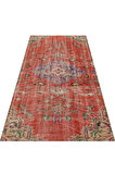 Vintage Eskitme El Dokuma Halı 122 X 219 Cm 9179