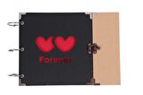 Forever Albüm Kilitli Kalp Modeli Resim Çerçeveli Hediyelik